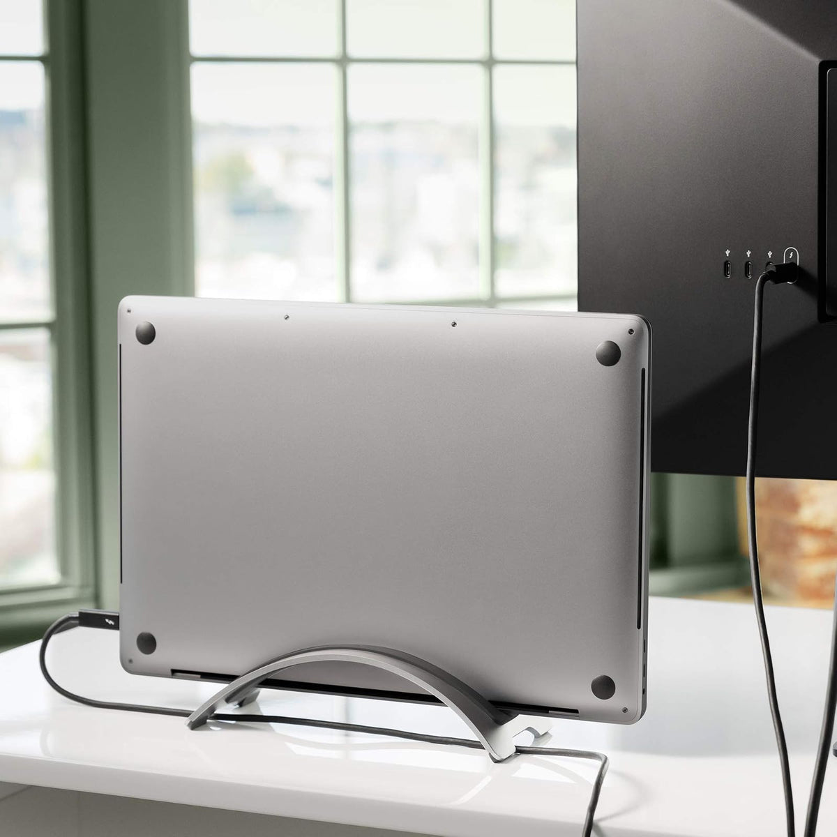 Twelve South BookArc - Soporte Vertical de Escritorio para portátiles Apple (Plateado)