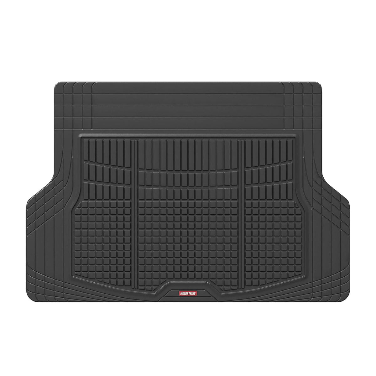 Motor Trend Premium FlexTough - Alfombrilla de Carga con Agarre de tracción y diseño Fresco, Resistente y Recortable para baúl de Automóvil, camión, SUV, Negro (DB220-B2)