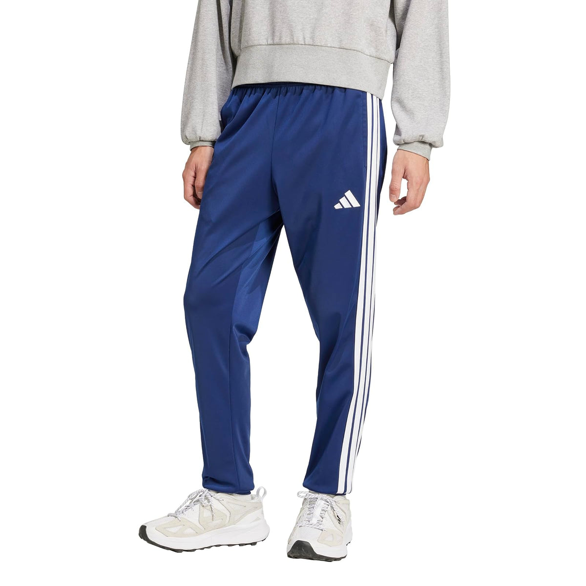 Adidas - Pantalones Deportivos de Tricot de 3 Rayas para Hombre - CH - Azul oscuro