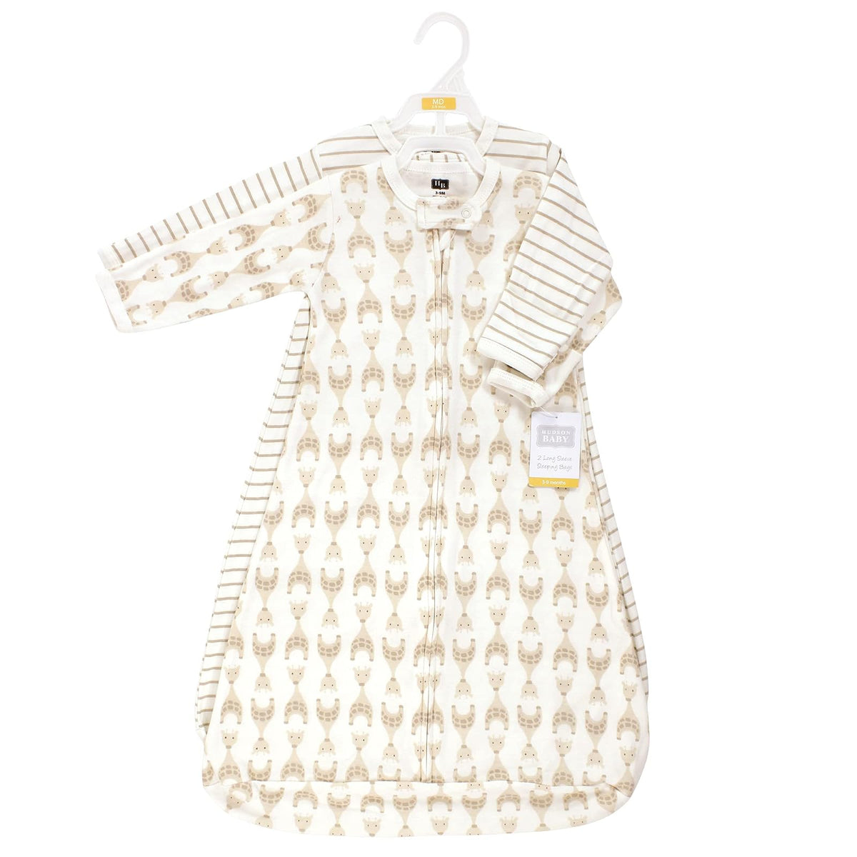 Hudson Baby - Saco de Dormir Unisex de Manga Larga de algodón para bebé, Saco de Dormir, Manta