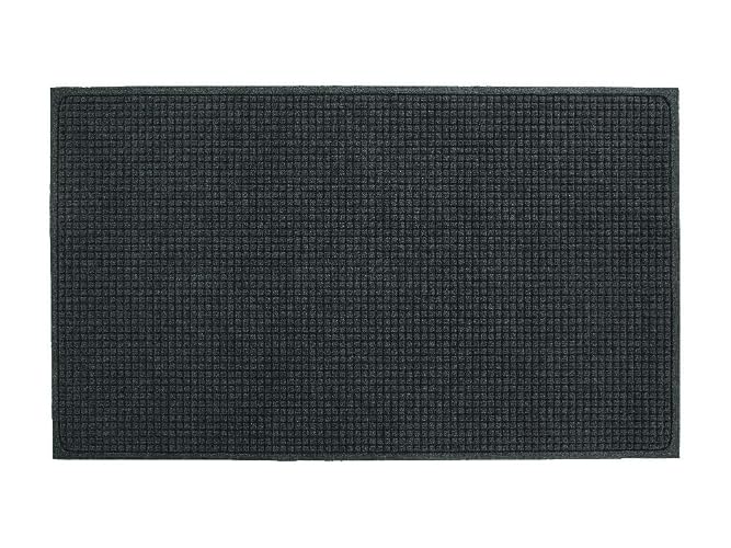 Guardian EcoGuard Indoor Wiper Floor Mat, Recycled Plastic and Rubber, 4' x 6', Green