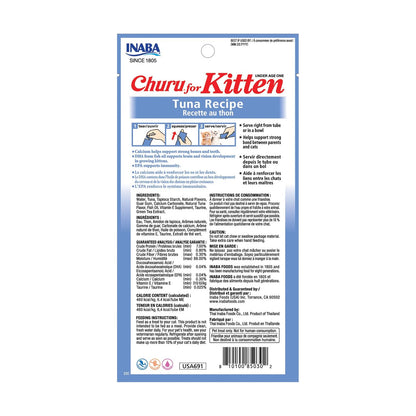 INABA Churu Kitten Premios Gatito Crecimiento Pack 6 Bolsas 24 Tubos