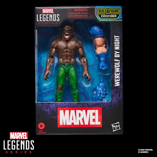 Marvel Legends Werewolf by Night Jack Russell Figura 15 cm | Marvel Legends Figura de acción de 6 pulgadas BAF Verdugo - Hombre lobo de noche