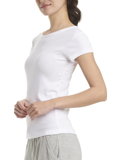 Splendid Camiseta de Manga Corta con Cuello Redondo Camiseta Mujer