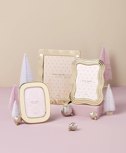 KATE SPADE Gold South Street - Marco ondulado (12,7 x 17,7 cm), color dorado