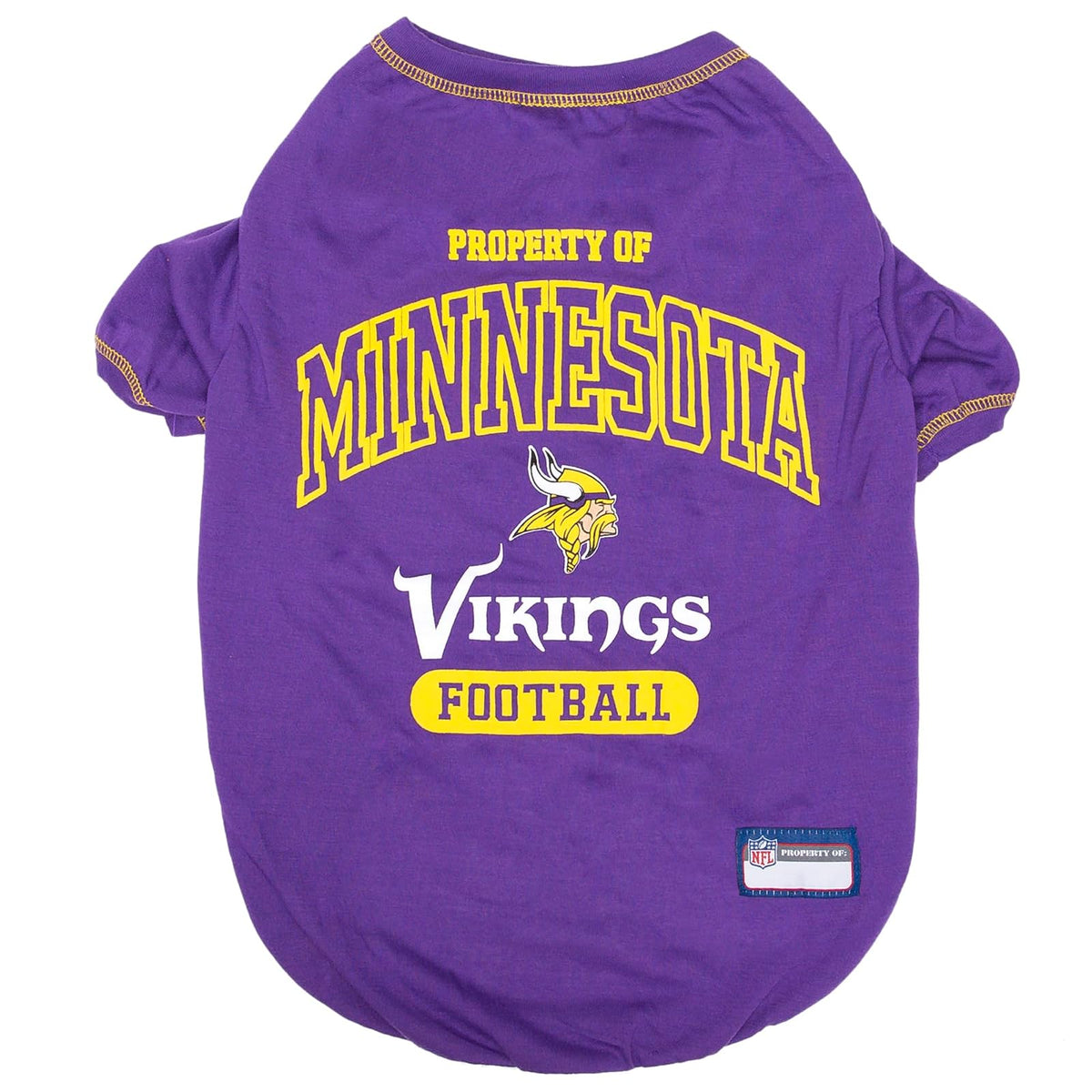 Pets First NFL Playera Deportiva para Perro - CH - Minnesota Vikings