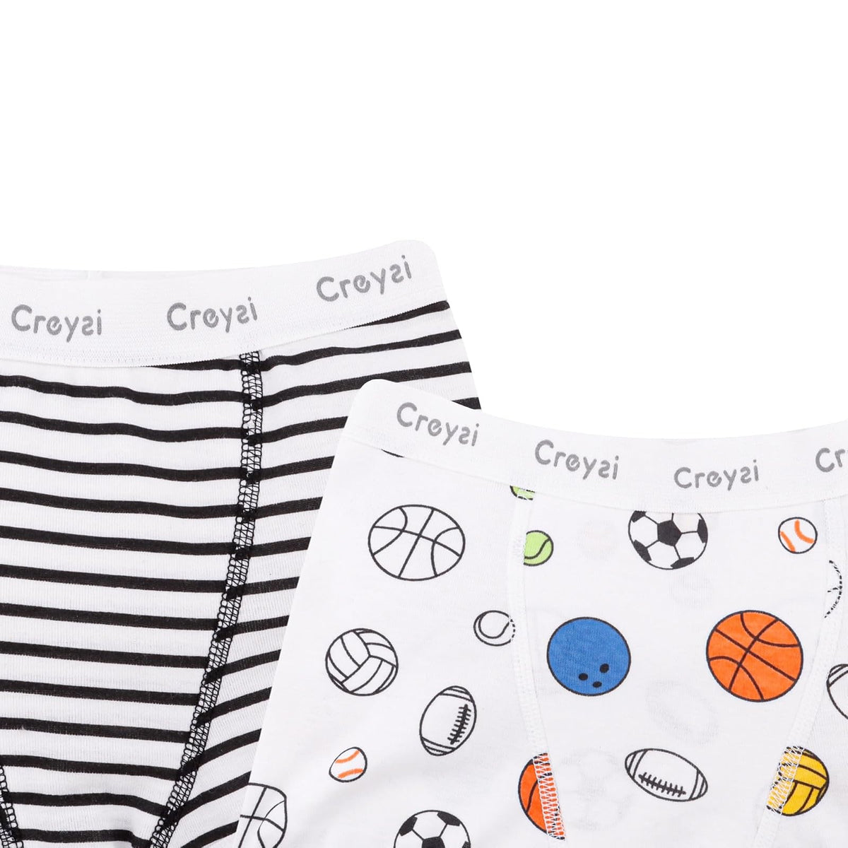 Baby Creysi Paquete de 5 Bóxers Brief de Algodón Hipoalergénico para Niño Calzón Básico en Tejido Cardigan Suave