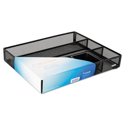 Rolodex 22251 - Soporte para tarjetas de visita, color negro, organizador para gabetas de escritorio, Negro, 1