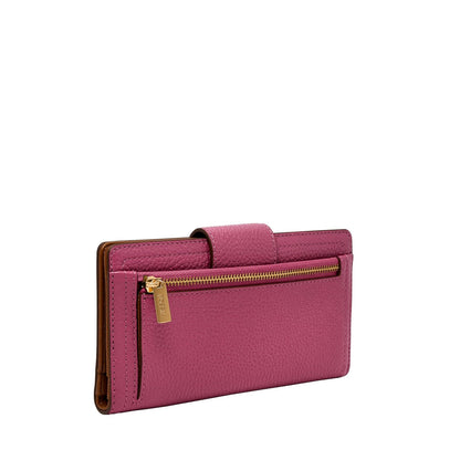 Cartera de mano Fossil SL7830658 de piel en color rosa para mujer