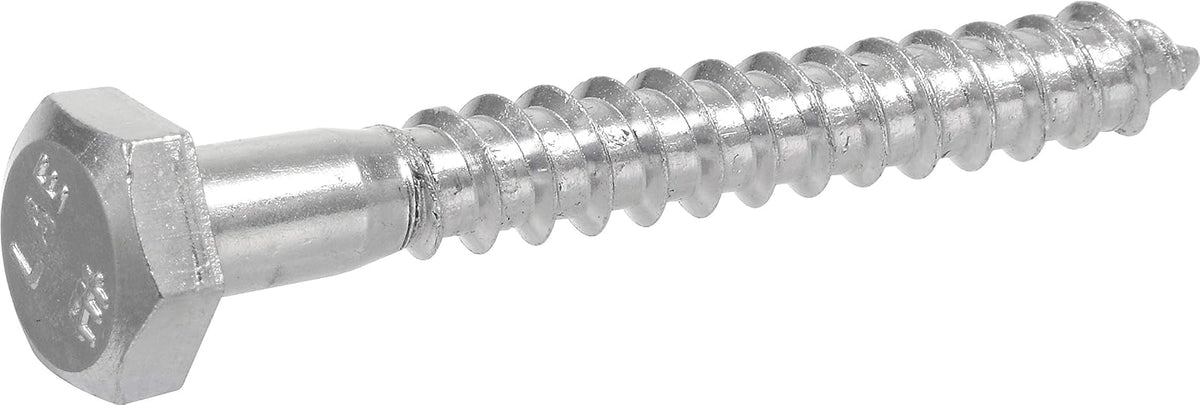 Hillman 230009 Tornillos hexagonales, 1/4 x 1-1/2 pulgadas, zinc, paquete de 100