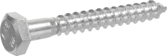 Hillman 230009 Tornillos hexagonales, 1/4 x 1-1/2 pulgadas, zinc, paquete de 100
