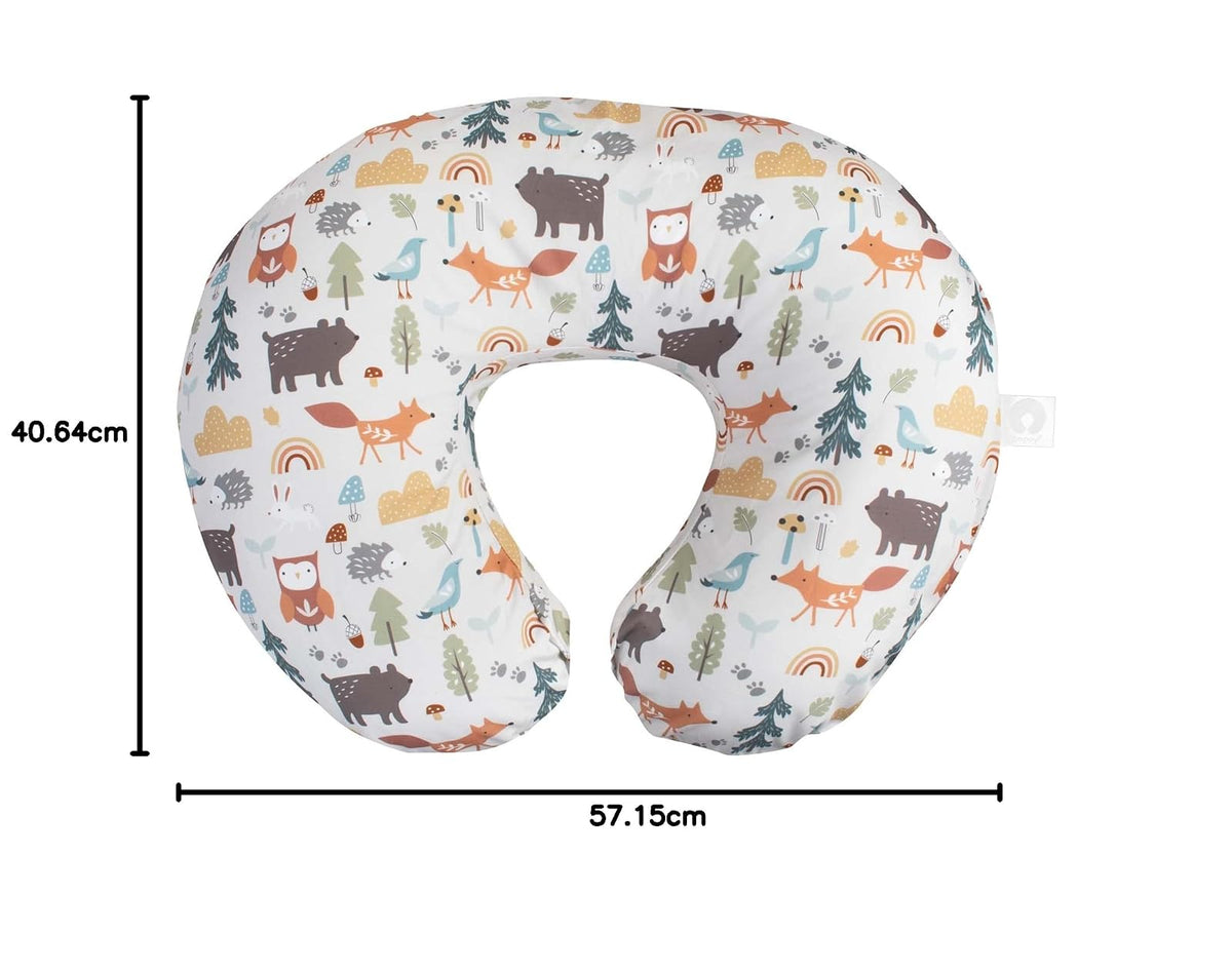 Boppy - Funda de almohada de lactancia, Spice Woodland, mezcla de algodón, se adapta al soporte original para lactancia, alimentación con biberón y unión, solo funda, se vende por separado