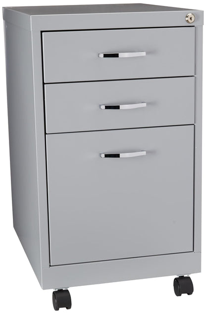 Office Dimensions 21027 Pedestal Móvil de 3 Gavetas Tamaño Carta, color Platino