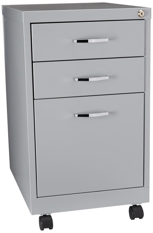 Office Dimensions 21027 Pedestal Móvil de 3 Gavetas Tamaño Carta, color Platino