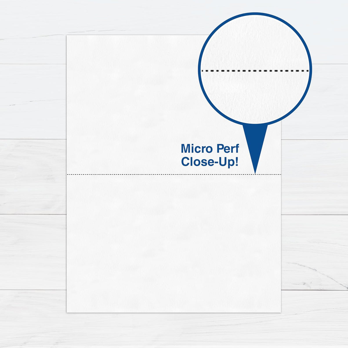 PrintWorks - Papel perforado profesional, 2 partes Perf, 2500 hojas., 2500 Sheets