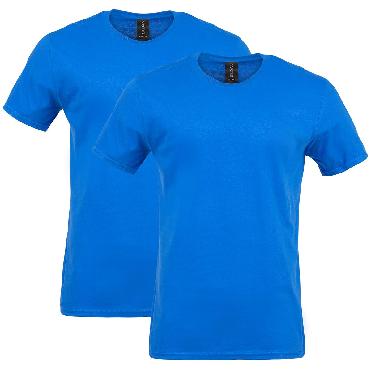 Gildan Softstyle Camiseta de Algodón para Hombre, Estilo G64000 - Royal (paquete de 2) - XXL