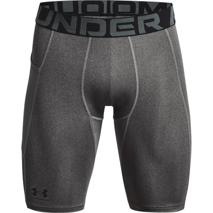 Under Armour Heatgear Armour - Pantalones Cortos Largos Pantalones Cortos para Hombre - Gris (Carbon Heather - Black - 090) - XL
