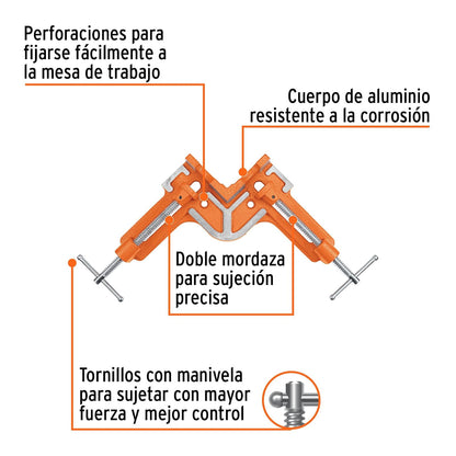 Truper PESQ-45, Prensa esquinera profesional 4-1/2"