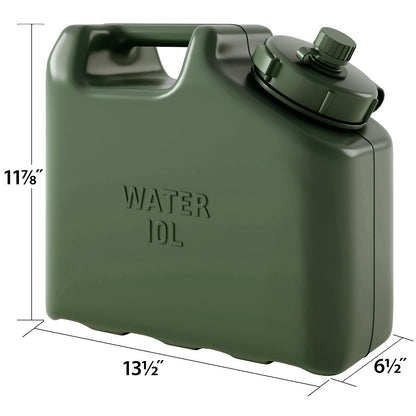 Scepter - Recipiente de Agua Militar sin BPA de 2.5 galones, Jarra de Agua de Grado alimenticio para Camping y Almacenamiento de Emergencia