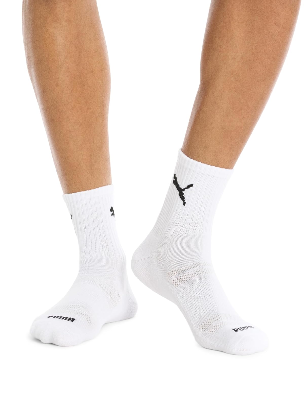 PUMA 8 Pack Athletic Cushioned High Quarter Crew Socks Calcetines deportivos Hombre