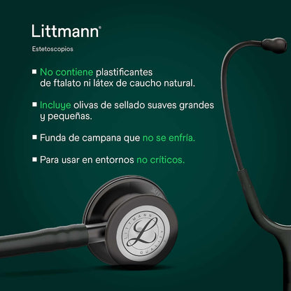 3M Littmann Estetoscopio Classic III, Manguera Color Ciruela, Acabado Espejo, 69 cm (Modelo 5960)