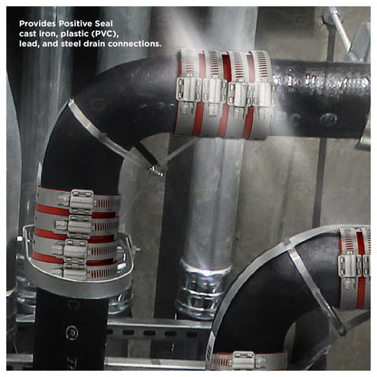 Everflow 15300CS 3" Heavy Duty, Husky Type, No-Hub Coupling With Colored Shield