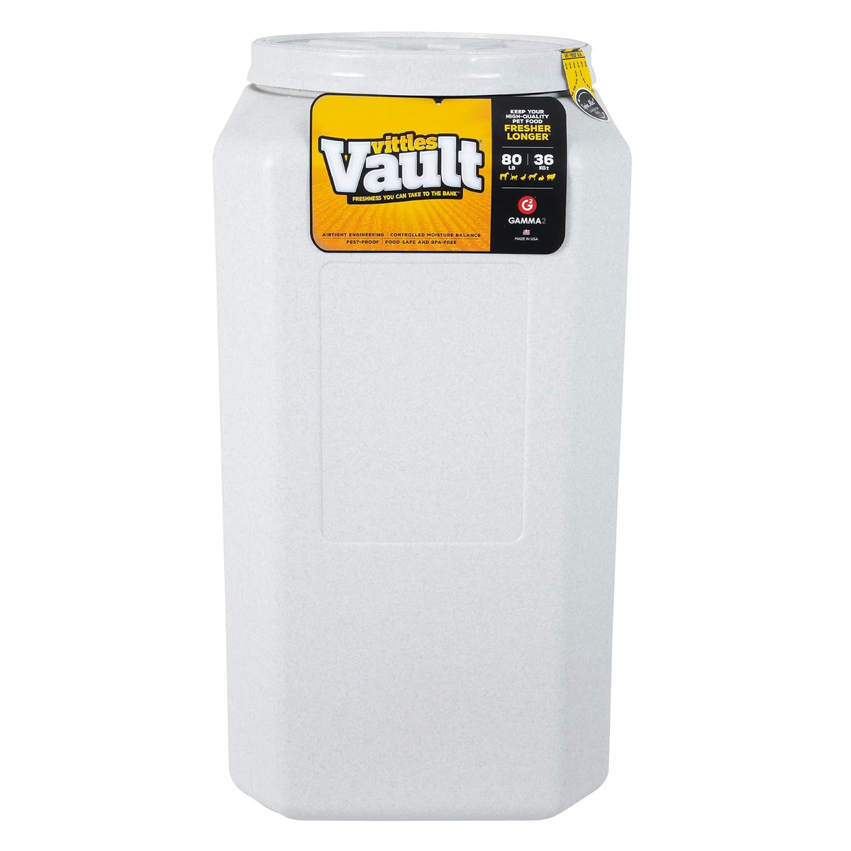 Gamma2 Vittles Vault Outback Contenedor Hermético para Alimento de Mascotas - 80 Pound