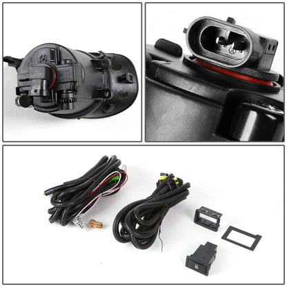 DNA Motoring FL-TYAR063D-CH Fog Light w/Switch [for 06-08 Yaris Hatchback]