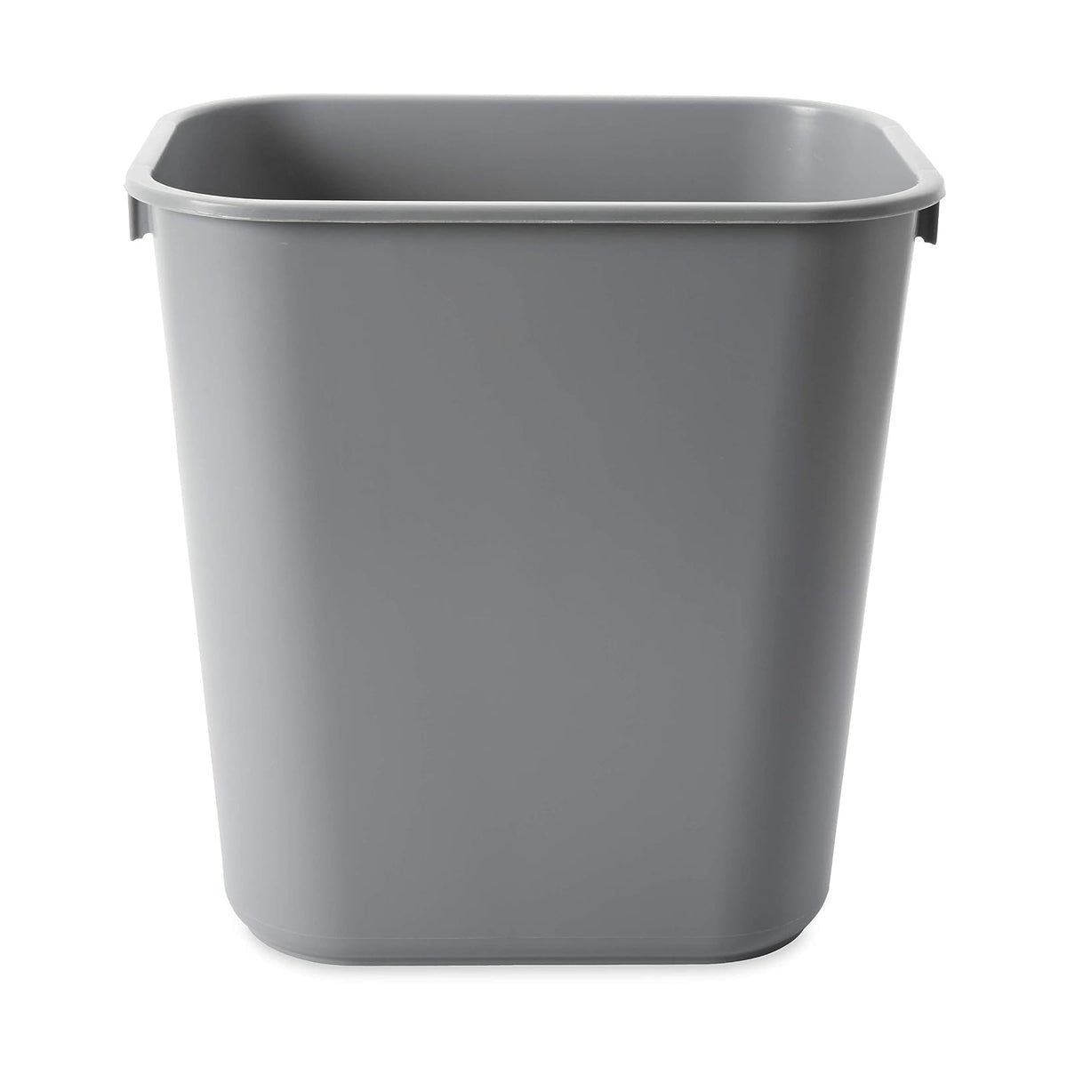 Rubbermaid Commercial Products - Bote de basura rectangular lateral de computadora, 3.5 galones, pequeño, gris, para recámara/baño/oficina, se adapta debajo del computadora/gabinete/fregadero, paquete