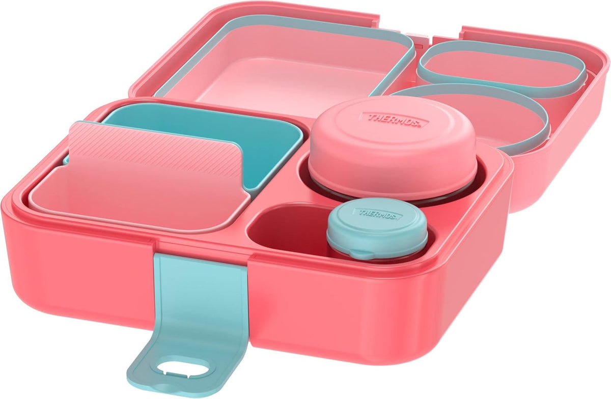 THERMOS - Kit de almacenamiento de alimentos para niños, 8 piezas, color rosa/melocotón