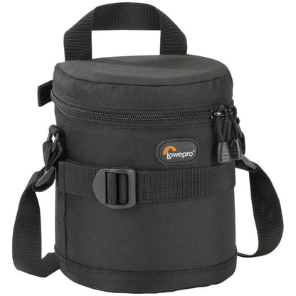 Lowepro Estuche para Lente 11 x 14 cm con Relleno de Espuma Antigolpes, Compatible con SlipLock, Cremallera Reforzada y Material Impermeable, Ideal para Fotografía Profesional, Color Negro