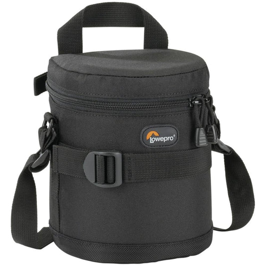 Lowepro Estuche para Lente 11 x 14 cm con Relleno de Espuma Antigolpes, Compatible con SlipLock, Cremallera Reforzada y Material Impermeable, Ideal para Fotografía Profesional, Color Negro