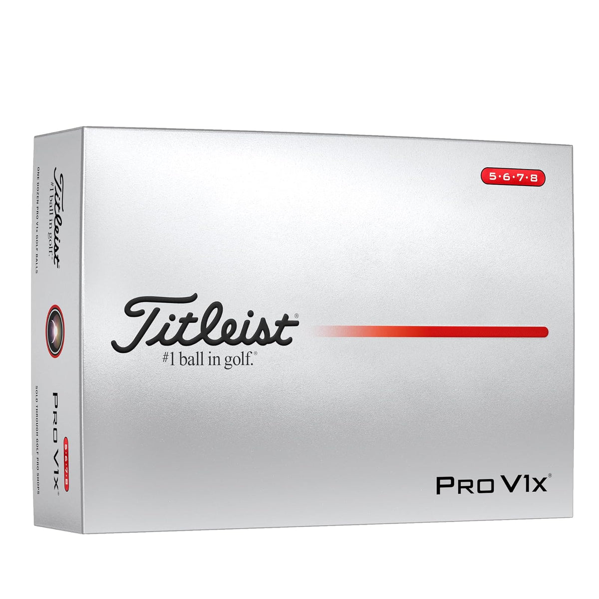 Titleist Pro V1x Pelotas de Golf Docena - Números altos - blanco