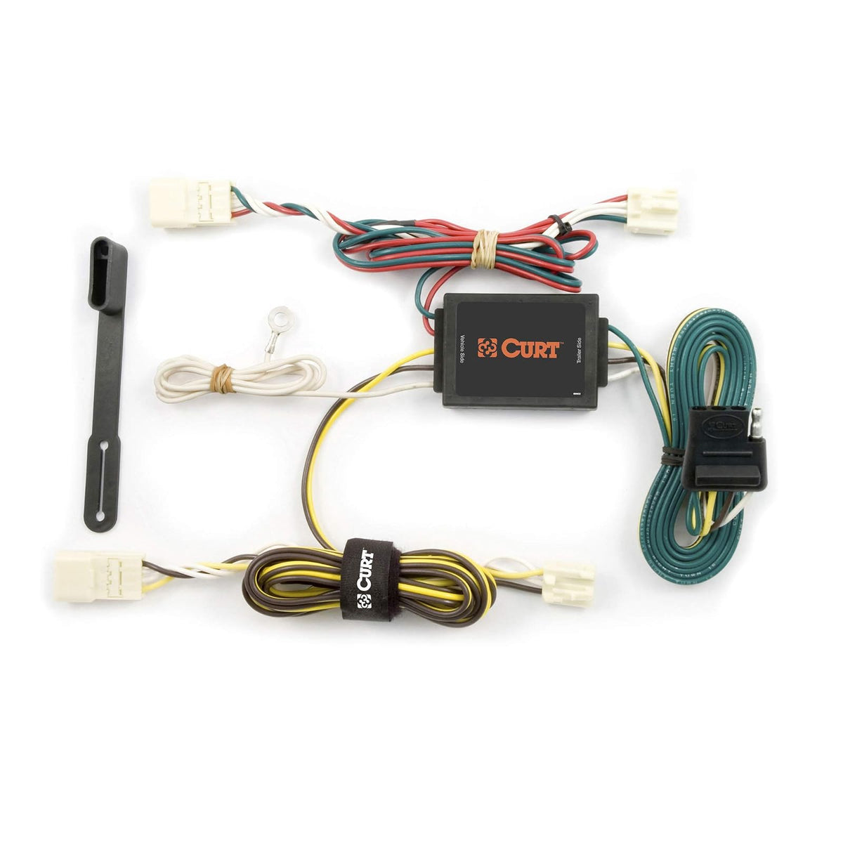 Curt 55580 Arnés de cableado de Remolque Personalizado de 4 Pines para el Lado del vehículo, Compatible con Toyota Sienna