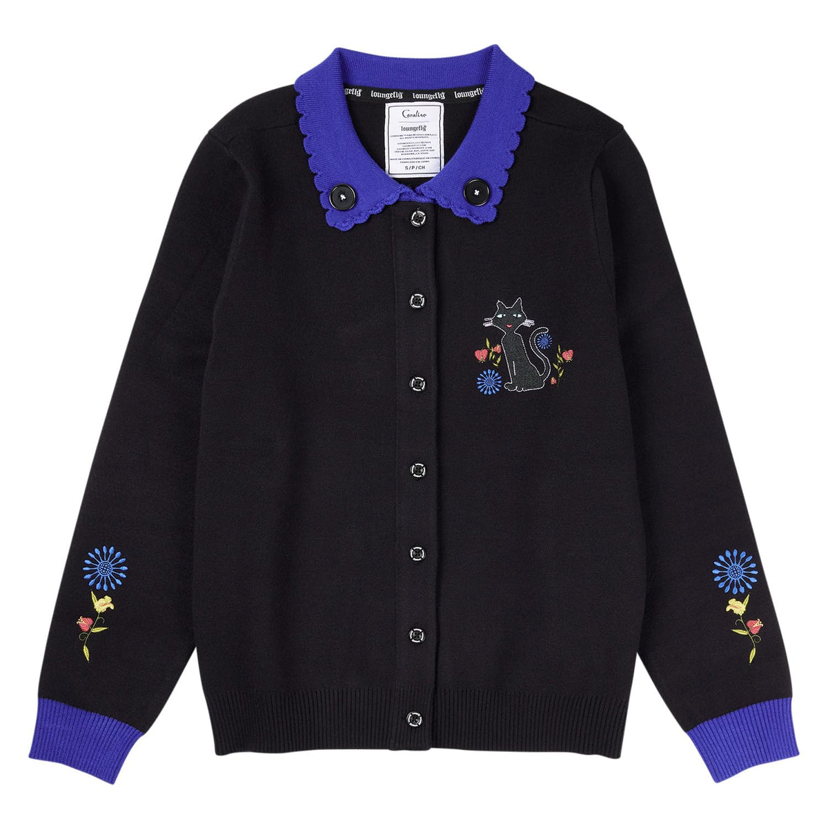 Loungefly Coraline Cat Dragonfly Collared Cardigan