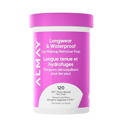 Almay Pads desmaquillantes biodegradable longwear 120 piezas