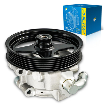 PHILTOP Bomba de Dirección Asistida con Polea para Ram 1500 2002-2007 - 2004-2008 F-150 4.2 - 4.6 - 5.4L