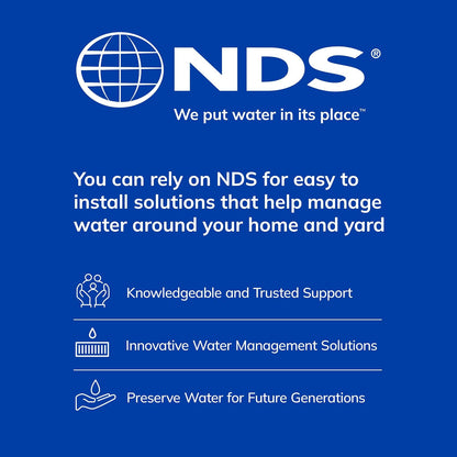 NDS Kit de Drenaje de Lavabo Cuadrado 12 Pulgadas