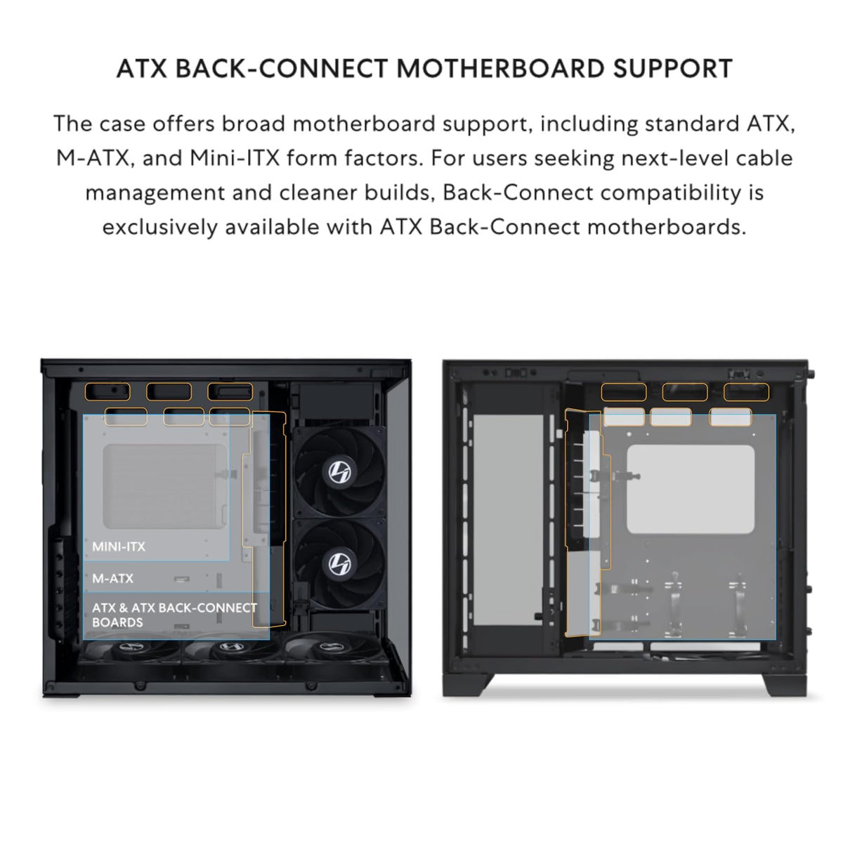 Lian LI Dynamic Mini V2 Black – Cristal Temp ATX/mATX en un Pro Compact Gamer Case