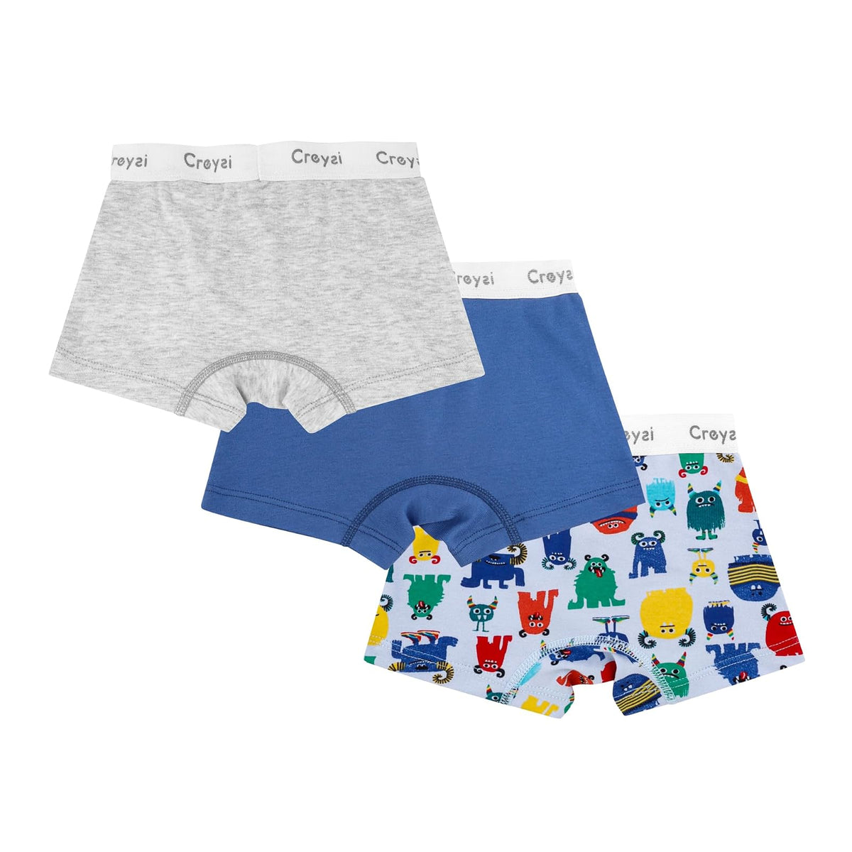Baby Creysi Set de 3 Piezas Bóxer Brief de Algodón Confortable Libertad de Movimiento