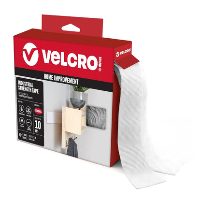 VELCRO Brand Fuerza Industrial - Uso interior y exterior, Tamaño 3m x 5cm, Blanco - Paquete de 1