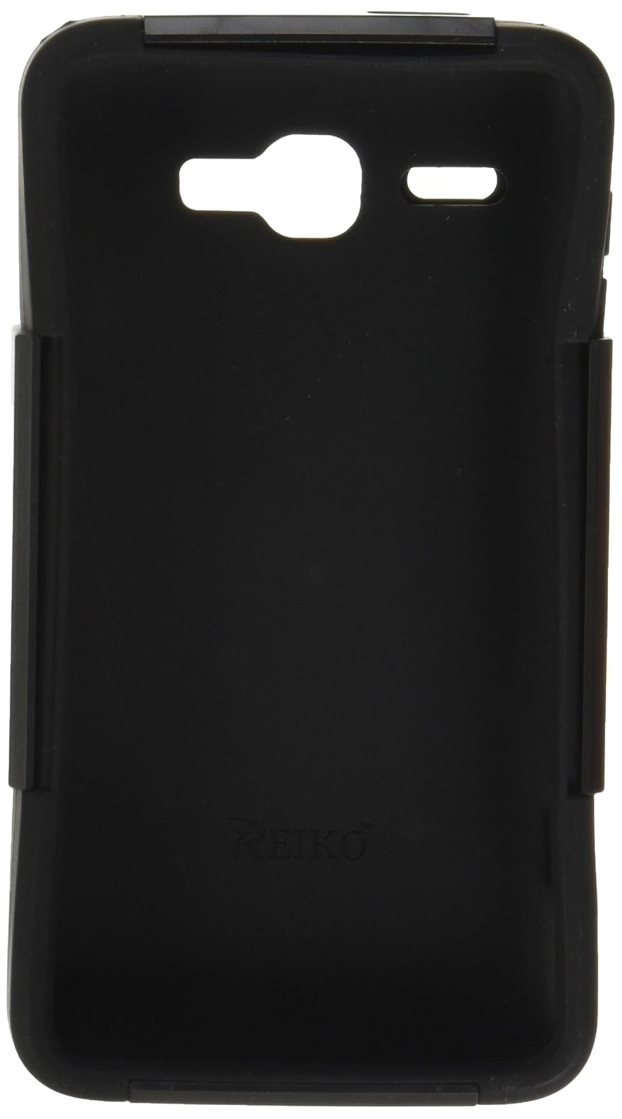 Reiko Silicone Case and Protector Cover Holster with Clip for Alcatel Onetouch Sonic LTE A851L, Black