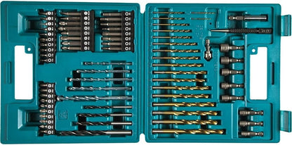 Makita - JUEGO DE ACCESORIOS MULTIPROPOSITOS 75 PZAS CON PUNTAS PARA ATORNILLADOR, AVELLANADOR, BROCAS PARA MADERA, METAL Y CONCRETO