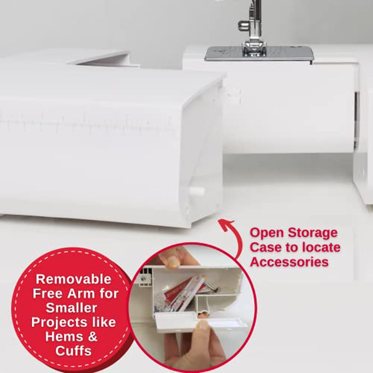 SINGER M2100 - Máquina de coser ligera y compacta con 63 aplicaciones de puntadas, luz LED y ojal fácil de 4 pasos, ideal para reparar y coser