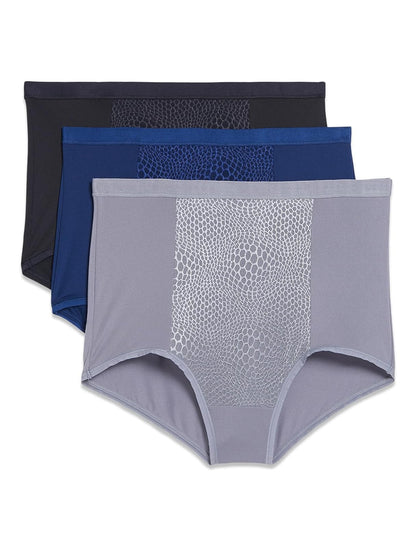 Warner's Blissful Benefits Pantaletas Suavizantes de Barriga - Perla ahumada - tinta azul marino - negro - XL