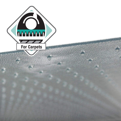 Cleartex XXL Polycarbonate General Office Mat for All Pile Carpets, Clear, Rectangular, 60 x 79 Inches (FR1115020023ER)