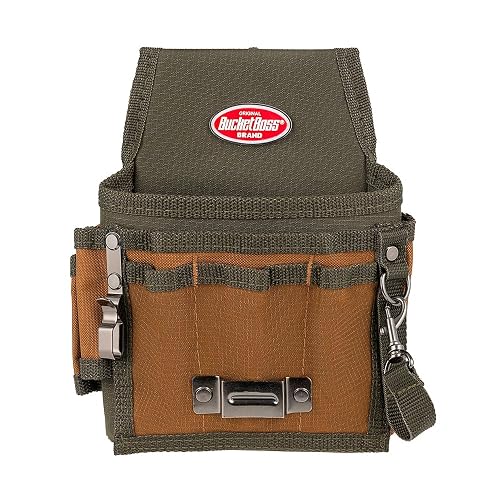 Bucket Boss - Bolsa de herramientas con solapa, bolsas - Serie original (54140), café