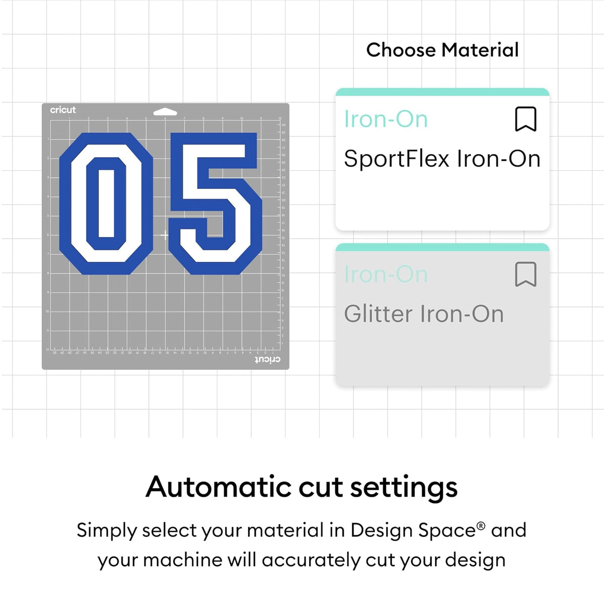 Cricut® SportFlex - Vinilo termoadhesivo para ropa deportiva | Vinilo de transferencia de calor HTV para ropa deportiva