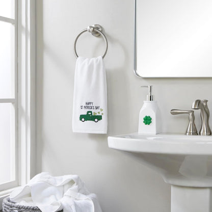 SKL HOME by Saturday Knight Ltd. St Patrick's Day - Toalla de Mano, 16 x 25, Color Blanco