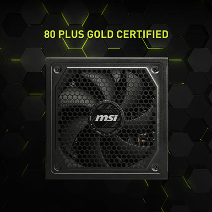 MSI mag 1250GL PCIE 5 Fuente de alimentación - ATX 3.1 y PCIE 5.1 Ready - Full Modular - 80 Plus Gold Certified 1250W - Tamaño Compacto - ATX PSU